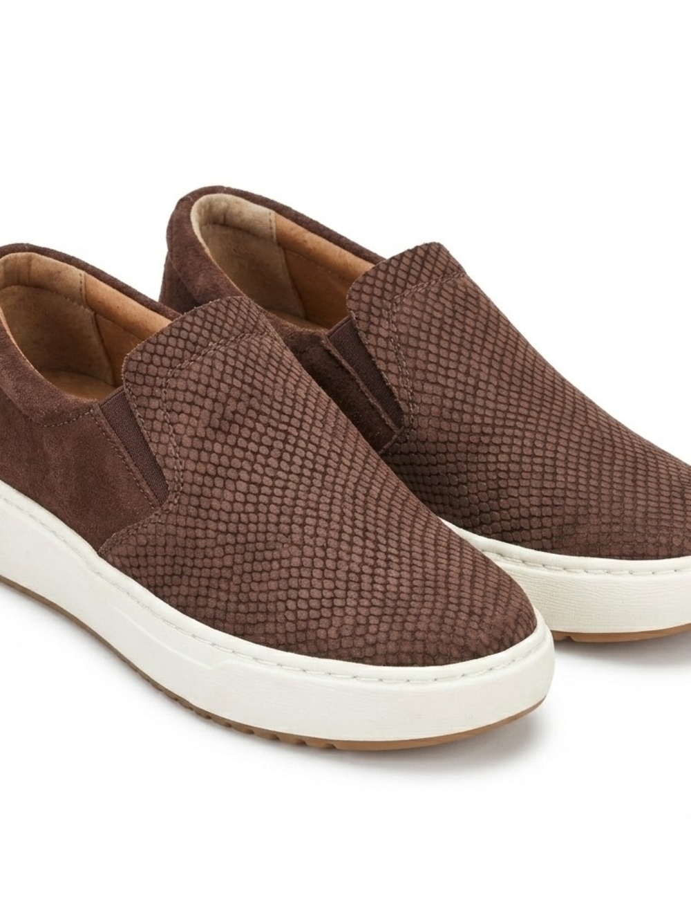 Söfft Brown Snakeskin Slip-On Sneakers Size 7.5M EUC